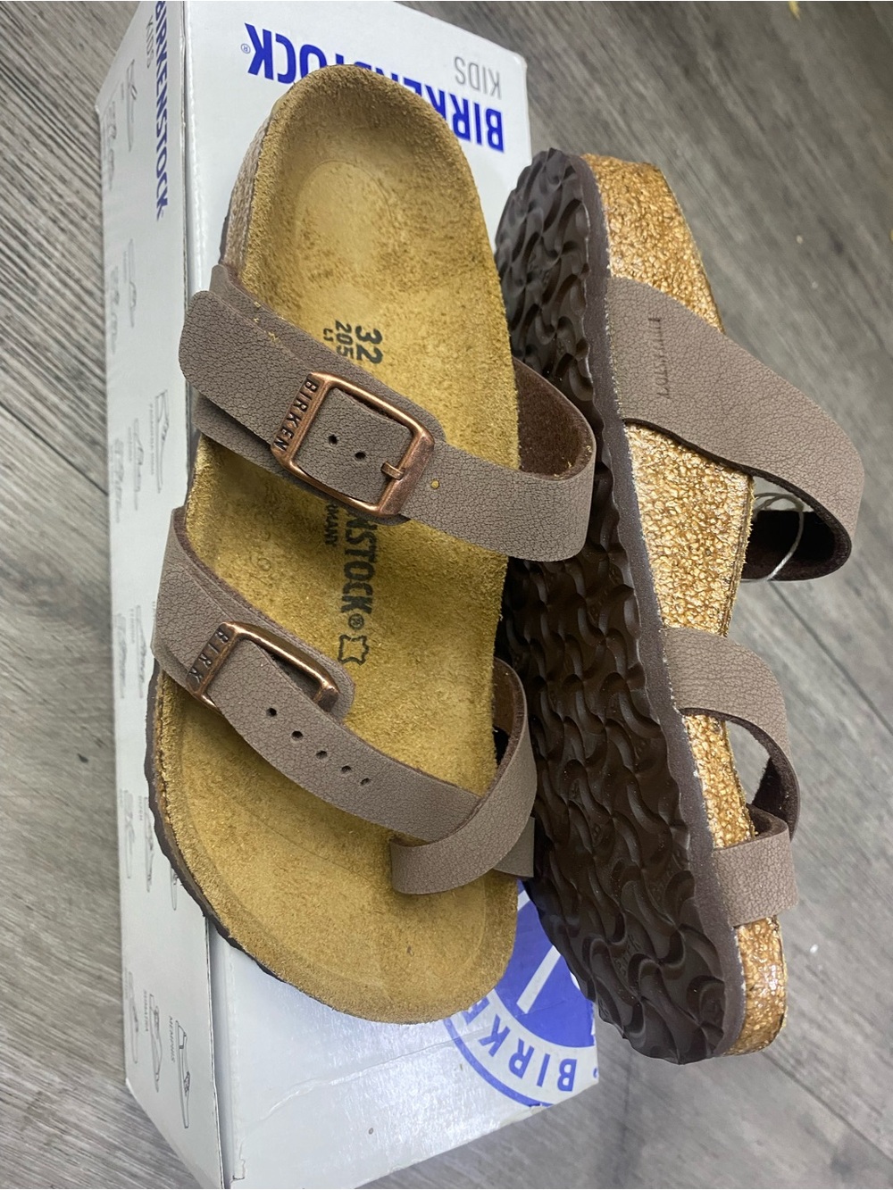 Birkenstock Mayari Kids Sandals – Size EU 32 / UK 13.5 – Narrow Fit – Mocha